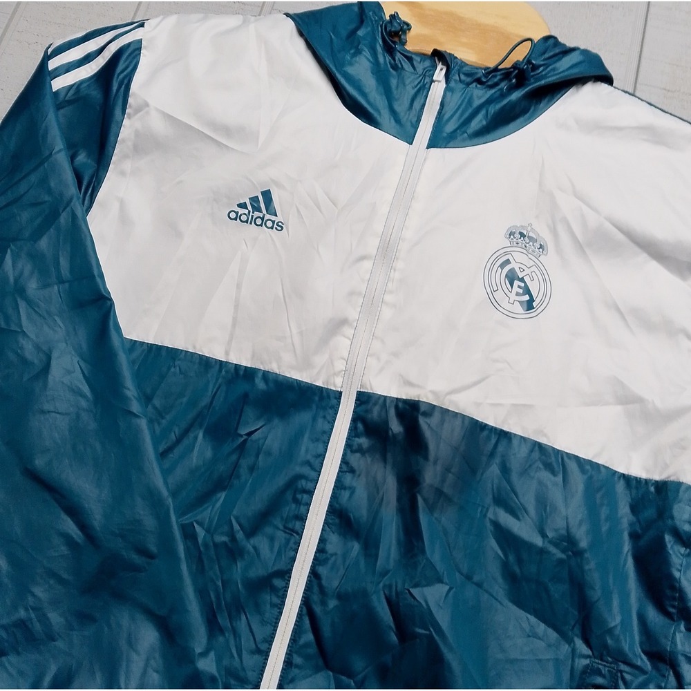 Adidas Real Madrid Football La Liga Training Top Men's Sz Medium Green Formation